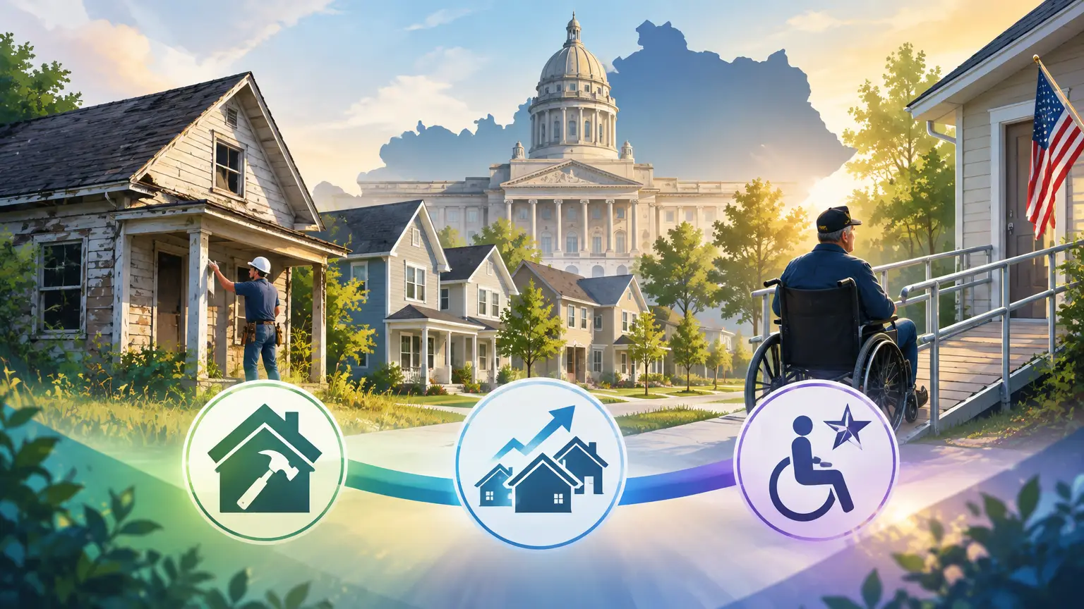Editorial illustration for Kentucky Housing Access Bills in 2026