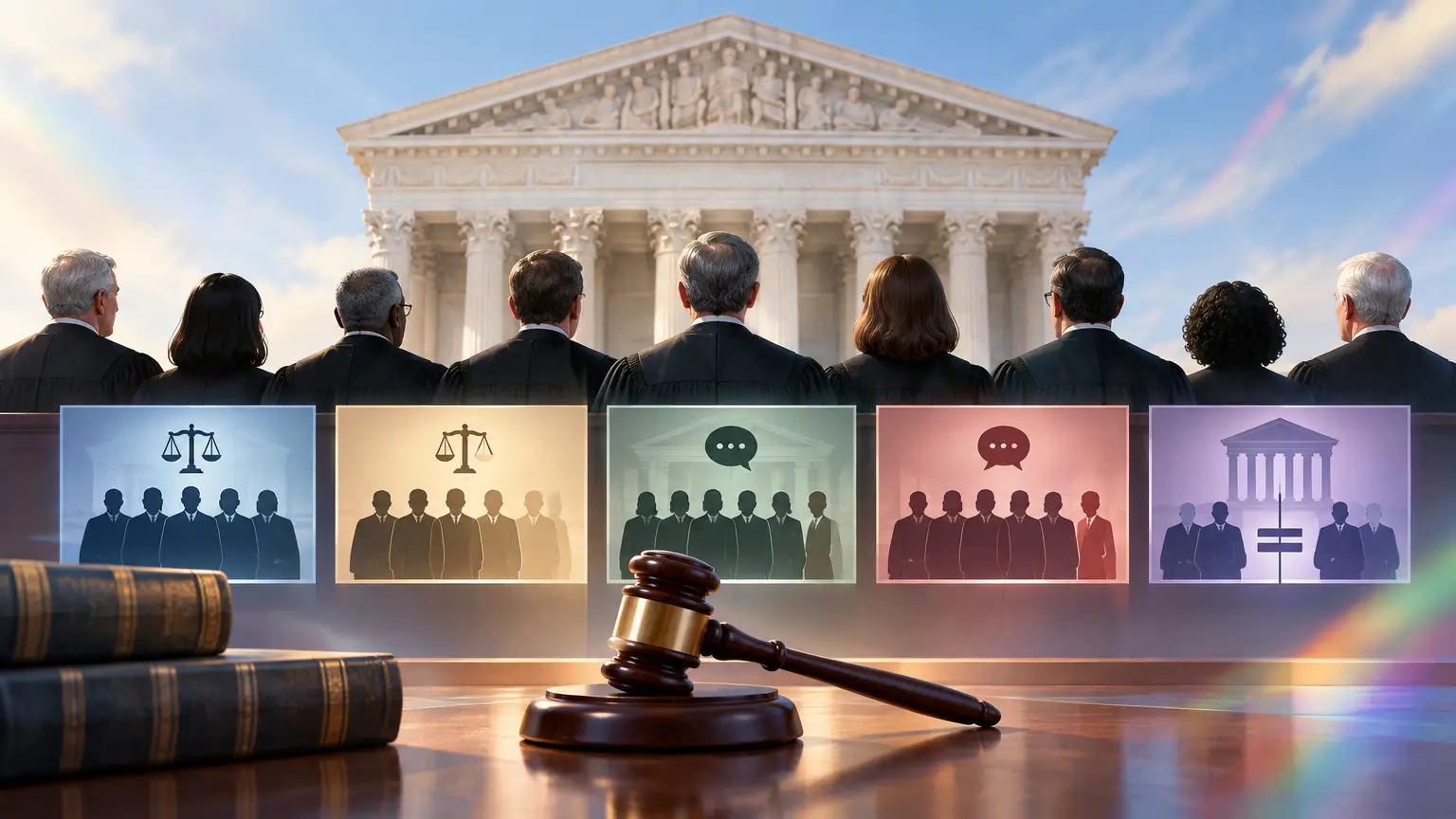 Editorial illustration for Supreme Court Procedures When Justices Disagree on a Law