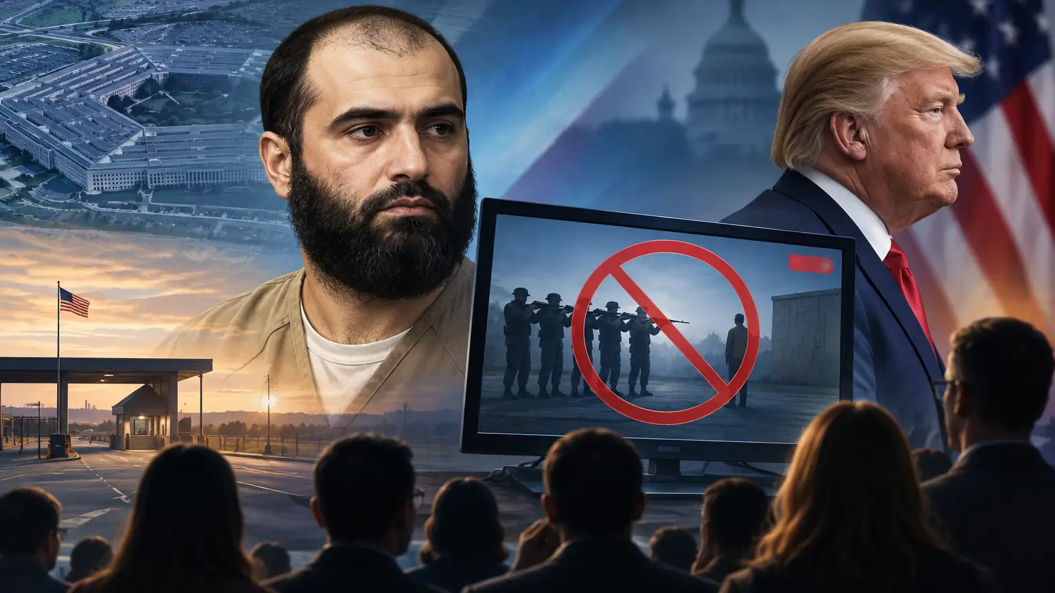Editorial illustration for Televised Execution of Fort Hood Shooter Called Off