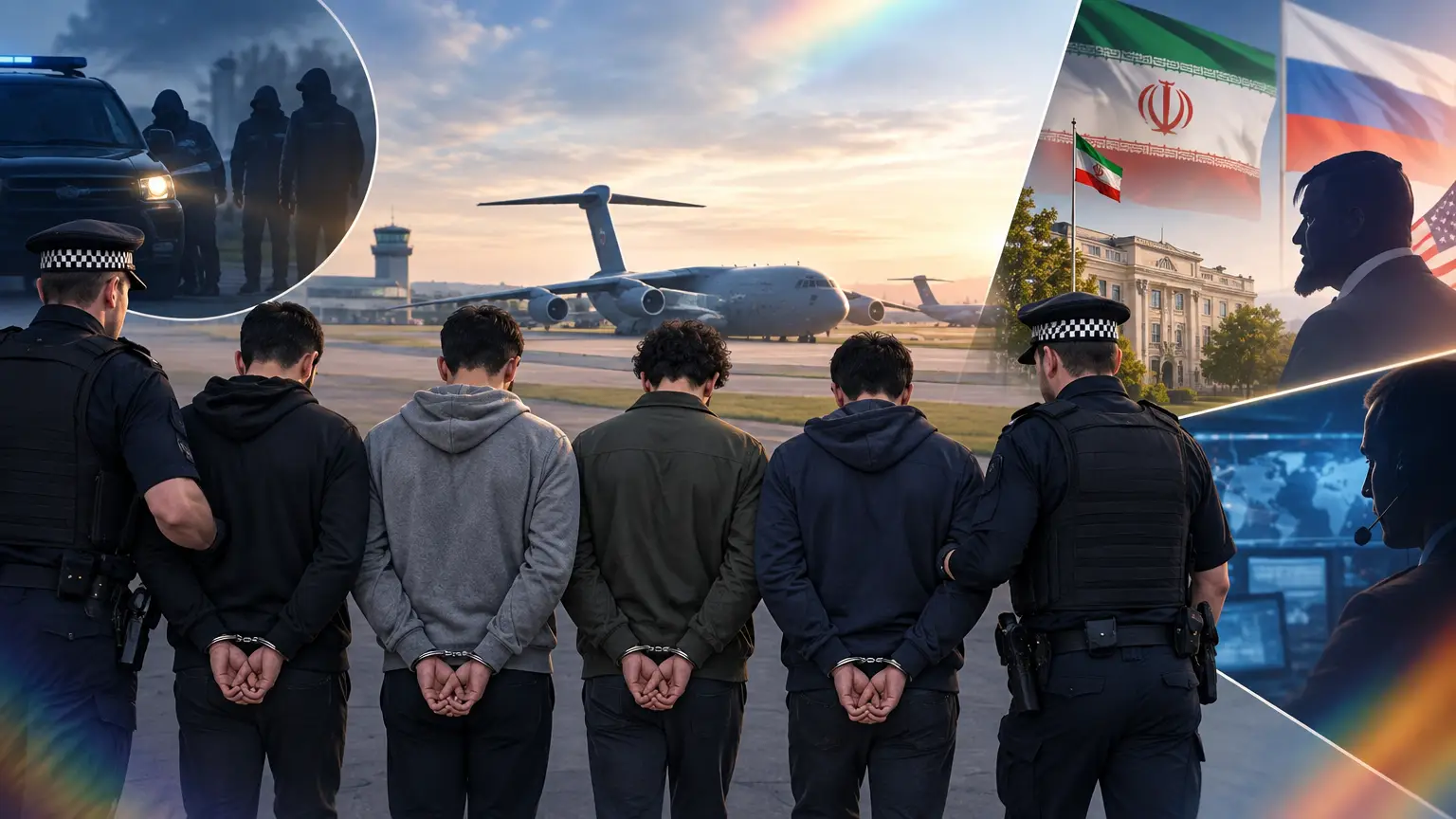 Editorial illustration for UK Releases RAF Fairford Bombing Suspects on Bail Amid Ongoing Investigation
